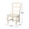 Whitewood Industries Set of 2 Versailles Side Chairs, Unfinished C-920P - alternate 5